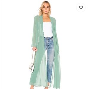 Chiffon waist tie robe